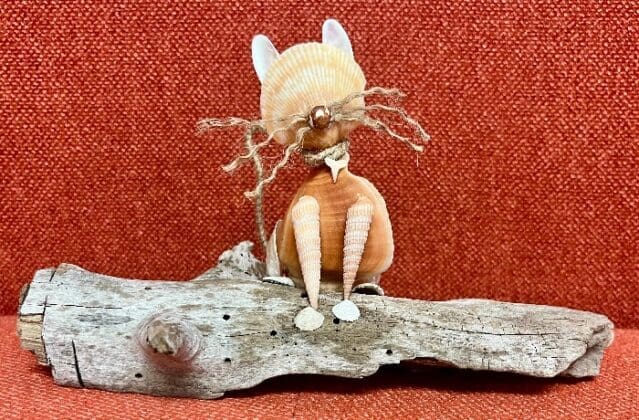 Meowsterpieces Courtney Shaner Mixed Media Sculpture Driftwood And Whiskers Adult Category (2)