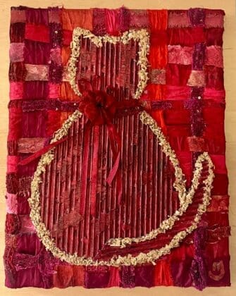 Meowsterpieces Tuny Jennings Mixed Media Scarlet Ribbon For Rosie Adult Category (1)