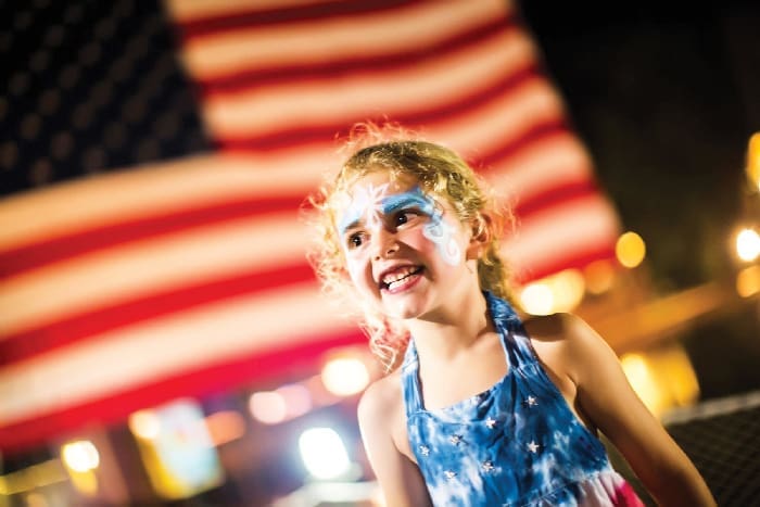 Celebrate 250 Baytowne Girl Flag
