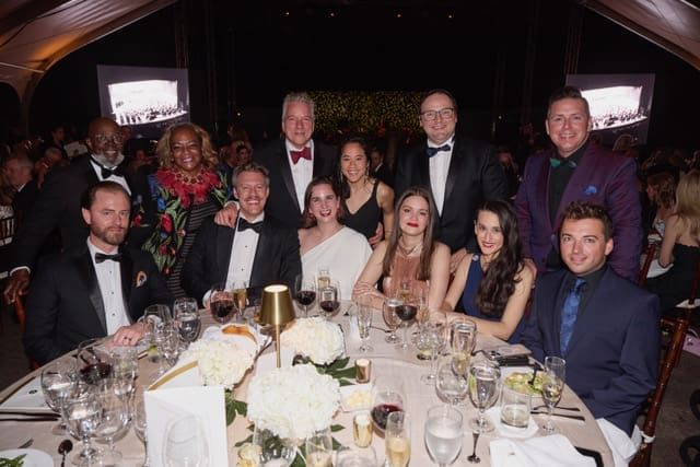 Demetrius Fuller At The Cliburn Annual Gala Event, Standing, Far Right