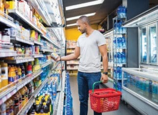 Additions and Explanations Man At Supermarket