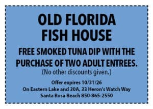 Sowal Lfe Coupons 2026 July Old Florida Fish House